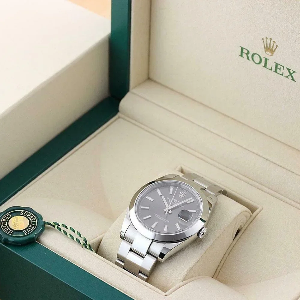2020 Men's Rolex 41mm Gray Watch w/ box + paper